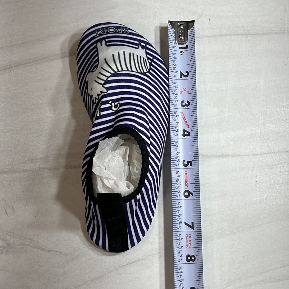 Unbranded Kid’s Water Shoes Purple/White sz 12/13 - Picture 6 of 7